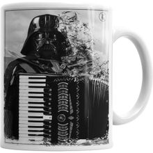 Humuts Porselen Beyaz Darth E Seu Acordeon! Kupa Bardak
