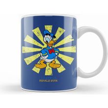 Humuts Porselen Beyaz Donald Duck Retro Japanese Kupa Bardak