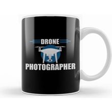 Humuts Porselen Beyaz Drone Photographer Flying Pilot Photography Kupa Bardak