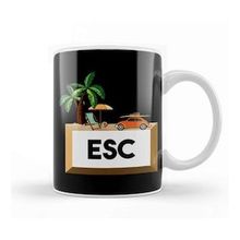 Humuts Porselen Beyaz Esc Vacation Escape Key Professional Programmer Kupa Bardak