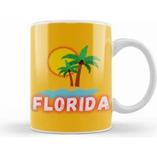 Humuts Porselen Beyaz Florida Love Gift Kupa Bardak