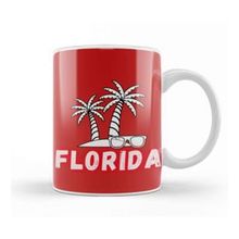 Humuts Porselen Beyaz Florida Love Gift Vintage Retro Rainbow Kupa Bardak