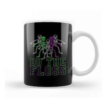 Humuts Porselen Beyaz Flossing Do The Floss Skeletons Kupa Bardak