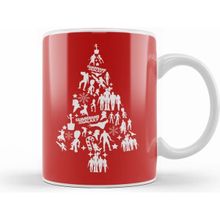 Humuts Porselen Beyaz Guardians Of The Galaxy Christmas Tree Silhouette Kupa Bardak