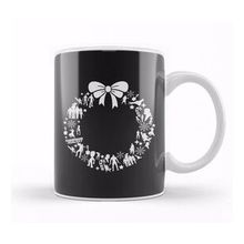 Humuts Porselen Beyaz Guardians Of The Galaxy Christmas Wreath Pattern Kupa Bardak