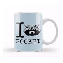 Humuts Porselen Beyaz Guardians Of The Galaxy I Heart Rocket Raccoon Kupa Bardak