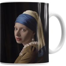 Humuts Porselen Beyaz Indian Girl Hint Kız Kupa Bardak