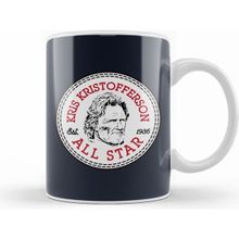 Humuts Porselen Beyaz Kris Kristofferson Converse All Star Icon Kupa Bardak