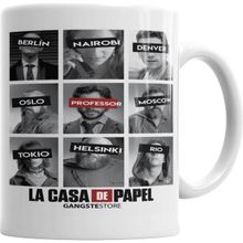 Humuts Porselen Beyaz La Casa De Papel 001 Kupa Bardak