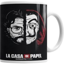 Humuts Porselen Beyaz La Casa De Papel 002 Kupa Bardak