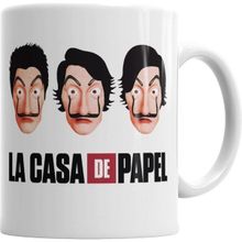 Humuts Porselen Beyaz La Casa De Papel 03 Kupa Bardak