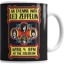 Humuts Porselen Beyaz Led Zeppelin Banda Kupa Bardak
