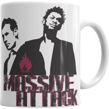 Humuts Porselen Beyaz Massive Attack Kupa Bardak