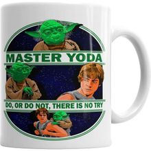 Humuts Porselen Beyaz Master Yoda Kupa Bardak