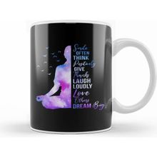 Humuts Porselen Beyaz Meditation Yoga Zen Buddhism Buddhist Yogi Quote Kupa Bardak