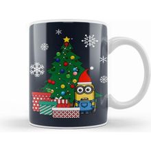 Humuts Porselen Beyaz Minion Gifts Under The Christmas Tree Kupa Bardak