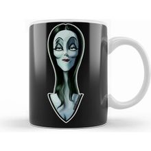 Humuts Porselen Beyaz Morticia The Ultimate Goth Wife Kupa Bardak