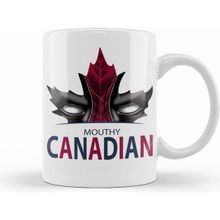 Humuts Porselen Beyaz Mouthy Canadian Kupa Bardak