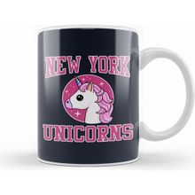 Humuts Porselen Beyaz New York Unicorns Varsity Kupa Bardak