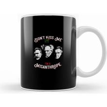 Humuts Porselen Beyaz Nietzsche Schopenhauer Cioran Portrait No Mistletoe Dont Kiss Me Im A Misanthrope Philosophy Kupa Bardak