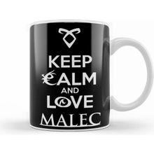 Humuts Porselen Beyaz Shadowhunters Keep Calm And Love Malec Kupa Bardak
