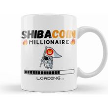 Humuts Porselen Beyaz Shibacoin Millionaire Loading Shıbarmy Crypto Kupa Bardak