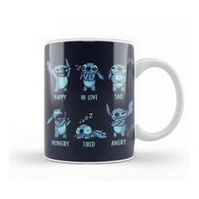 Humuts Porselen Beyaz Stitch Monster Emotions Kupa Bardak