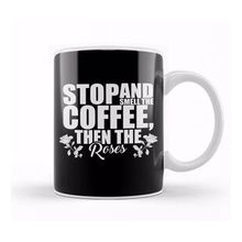Humuts Porselen Beyaz Stop And Smell The Coffee Then The Roses Funny Kupa Bardak