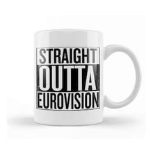 Humuts Porselen Beyaz Straight Outta Eurovision Kupa Bardak