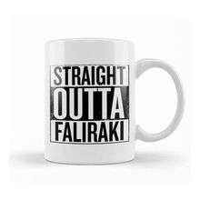 Humuts Porselen Beyaz Straight Outta Faliraki Kupa Bardak