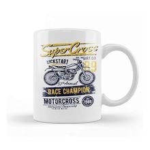 Humuts Porselen Beyaz Super Cross Race Champion Kupa Bardak