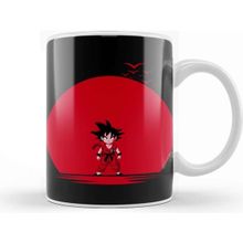 Humuts Porselen Beyaz Super Saiyan Dbz Red Moon Kupa Bardak