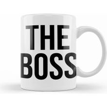 Humuts Porselen Beyaz The Boss 02 Kupa Bardak
