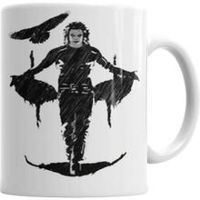 Humuts Porselen Beyaz The Crow Face O Kupa Bardak