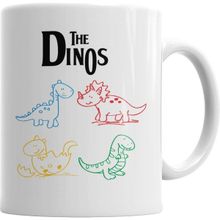 Humuts Porselen Beyaz The Dinos White Dinozorlar Kupa Bardak