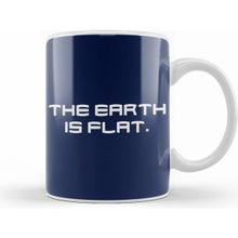 Humuts Porselen Beyaz The Earth Is Flat Kupa Bardak