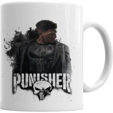 Humuts Porselen Beyaz The Punısher Justiceiro Serie Kupa Bardak