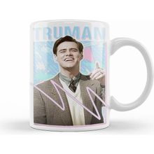 Humuts Porselen Beyaz The Truman Show Truman Retro Design Kupa Bardak