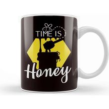 Humuts Porselen Beyaz Time Honey Honeycomb Beehive Beekeeping Apiarist Insect Kupa Bardak