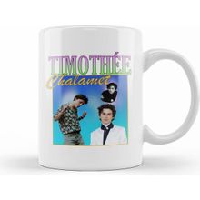 Humuts Porselen Beyaz Timothee Chalamet Retro Tee 01 Kupa Bardak