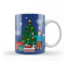 Humuts Porselen Beyaz Tintin And Snowy Around The Christmas Tree Kupa Bardak