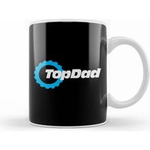 Humuts Porselen Beyaz Top Dad Top Gear Logo Kupa Bardak