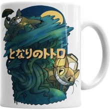 Humuts Porselen Beyaz Totoro Anime Miyazaki Stusio Ghibli Mei Satsuki Kupa Bardak