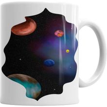 Humuts Porselen Beyaz Universo Kupa Bardak