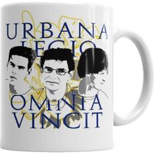 Humuts Porselen Beyaz Urbana Legio Omnia Vincit Kupa Bardak