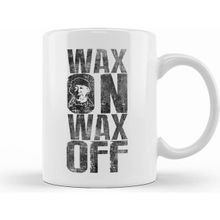 Humuts Porselen Beyaz Wax On Wax Off Karate Kid Miyagi Kupa Bardak