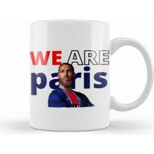 Humuts Porselen Beyaz We Are Parıs Ramos Kupa Bardak
