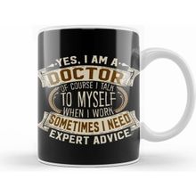 Humuts Porselen Beyaz Yes I Am A Doctor Funny Job Phrase Design Kupa Bardak