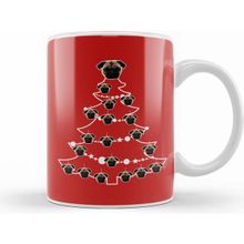 Humuts Pug Dog Christmas Tree Baubles Kupa