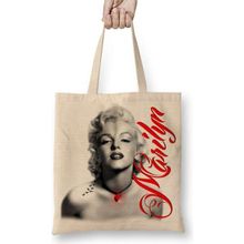 Humuts Red Marilyn Monroe Red Bez Uzun Saplı Açık Bej Rengi Çanta